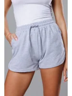 Šedé dámské sportovní šortky model 18369421 - J.STYLE Šedé dámské sportovní šortky model 18369421 - J.STYLE