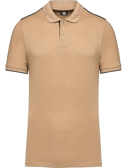 WK WK 270 Pánské pracovní piqué polo "Day-to-Day" 20.W270 camel/black WK WK 270 Pánské pracovní piqué polo "Day-to-Day" 20.W270 camel/black