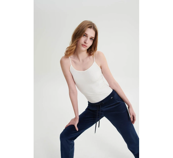 Sametové kalhoty s vysokým pasem model 20515761 - Vamp