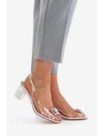 Sandály na podpatku  model 215722 Step in style