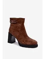 Boty na podpatku model 231627 Step in style Boty na podpatku model 231627 Step in style