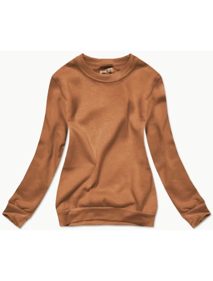 Dámská tepláková mikina v barvě se stahovacími lemy model 21466543 - J.STYLE