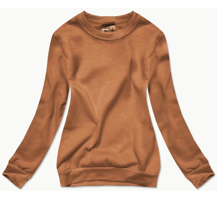 Dámská tepláková mikina v barvě se stahovacími lemy model 21466543 - J.STYLE