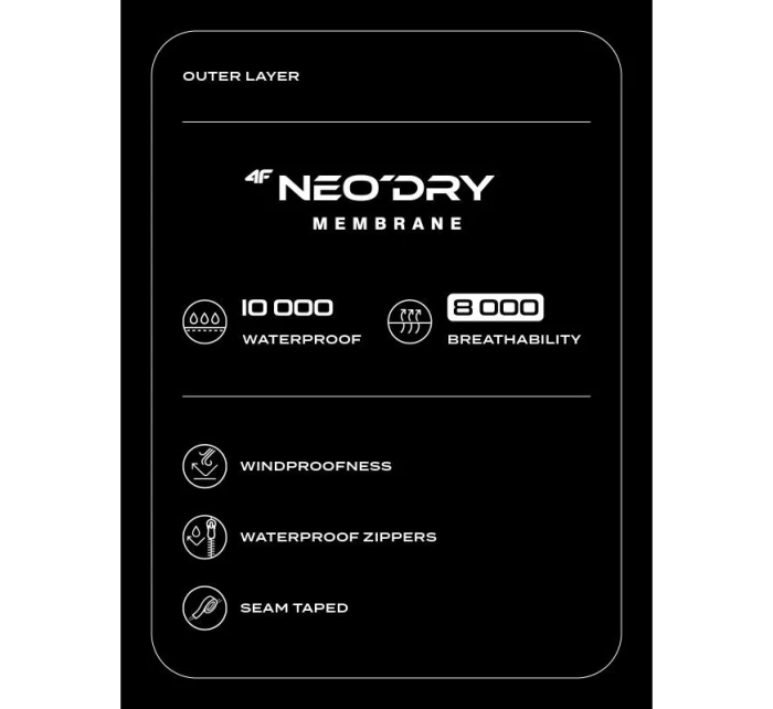 Pánská trekingová bunda s membránou NeoDry 10K 4F pánské Pánská trekingová bunda s membránou NeoDry 10K 4F pánské