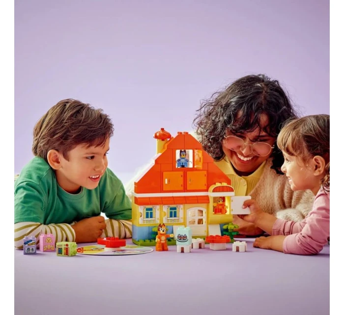 LEGO DUPLO Bluey 10459 Modrý rodinný dům s paměťovou hrou