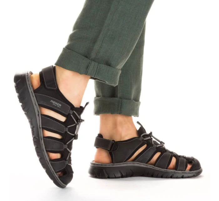 Vestavěné sandály Rieker M 26770-00 RKR584 Vestavěné sandály Rieker M 26770-00 RKR584