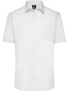 Daiber JN 680 Popelínová košile s krátkým rukávem 02.0680 white