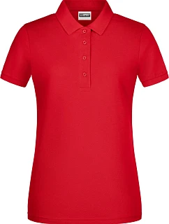 Dámské piqué polo z bio bavlny 02. red model 22534246 - Daiber