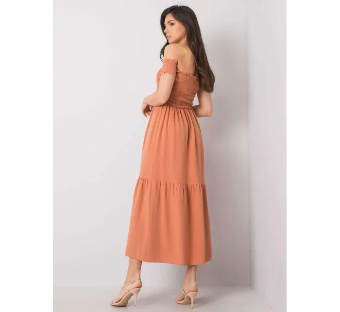 Šaty SK tmavě oranžová model 15253098 - FPrice Šaty SK tmavě oranžová model 15253098 - FPrice