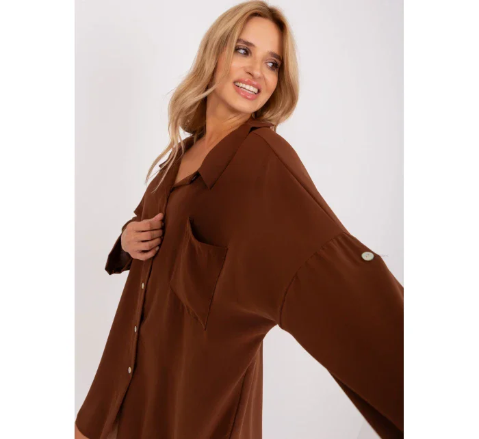 Šaty DHJ SK 13938.02P hnědá Šaty DHJ SK 13938.02P hnědá