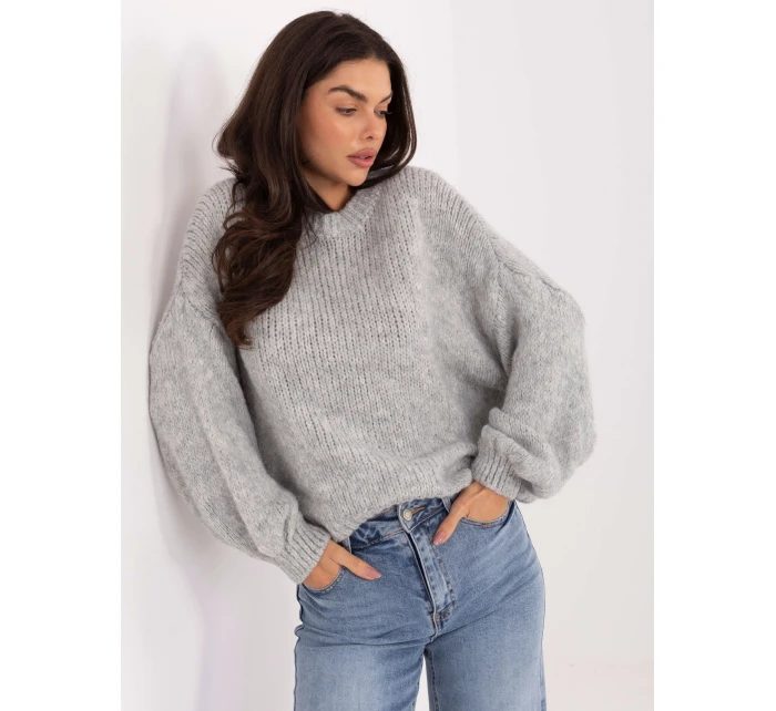 Sweter MI SW model 21795644 szary - FPrice Sweter MI SW model 21795644 szary - FPrice