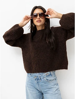 Sweter PM SW model 22334135 ciemny brązowy - FPrice