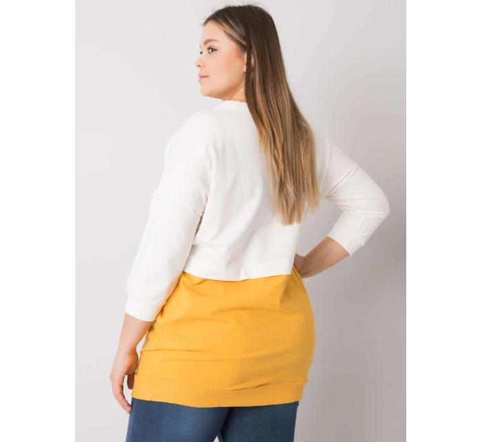 Mikina RV BL 6845.51P bílá a žlutá