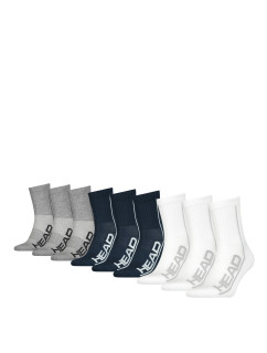 Ponožky HEAD 701222262001 Navy Blue/White/Grey