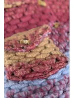 Tmavě růžová košilová dámská bunda s límcem model 16148660 - MADE IN ITALY Tmavě růžová košilová dámská bunda s límcem model 16148660 - MADE IN ITALY