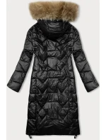 Dlouhá černá dámská prošívaná bunda model 21247237 - Glakate