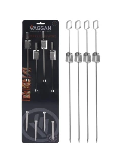 ŠPEJLE NA ŠPÍZY 4KS DÉLKA 40,5CM NEREZOVÁ OCEL