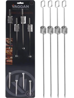 ŠPEJLE NA ŠPÍZY 4KS DÉLKA 40,5CM NEREZOVÁ OCEL