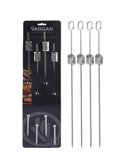 ŠPEJLE NA ŠPÍZY 4KS DÉLKA 40,5CM NEREZOVÁ OCEL