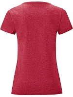Fruit of the Loom Lady-Fit Iconic 150 T Dámské tričko 16.1432 heather red Fruit of the Loom Lady-Fit Iconic 150 T Dámské tričko 16.1432 heather red
