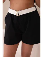 Sada s potiskem new punto halenkové + šortky černý Sada s potiskem new punto halenkové + šortky černý