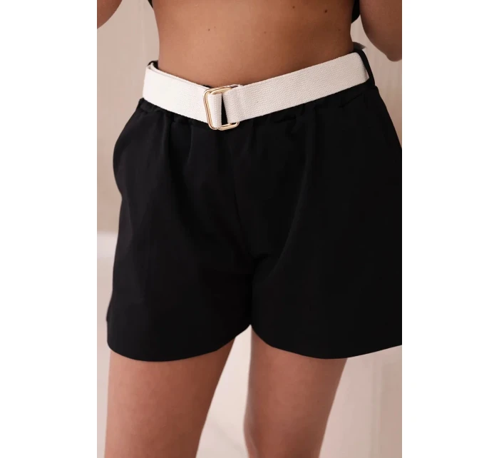 Sada s potiskem new punto halenkové + šortky černý Sada s potiskem new punto halenkové + šortky černý