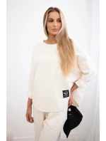 Souprava Punto Milano Winter tepláky + kalhot světle béžová Souprava Punto Milano Winter tepláky + kalhot světle béžová