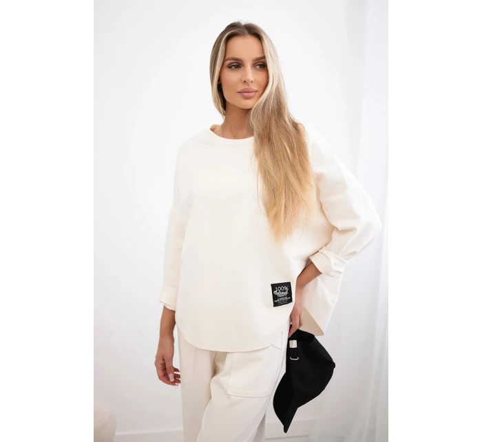 Souprava Punto Milano Winter tepláky + kalhot světle béžová Souprava Punto Milano Winter tepláky + kalhot světle béžová