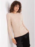 Sweter AT SW  jasny beżowy model 21888811 - FPrice