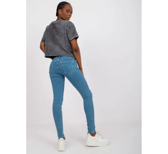 Spodnie jeans RO SP PNT model 21127061 niebieski - FPrice Spodnie jeans RO SP PNT model 21127061 niebieski - FPrice