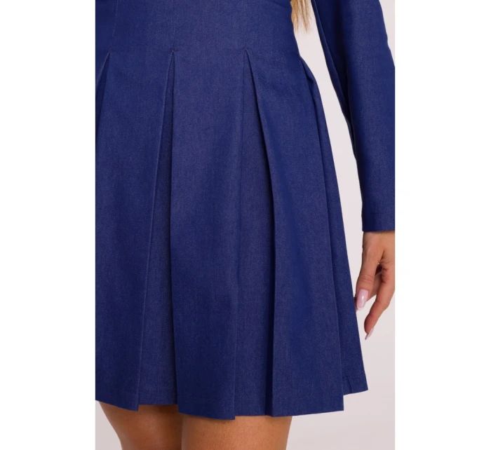 M884 Šaty džínového vzhledu - modré