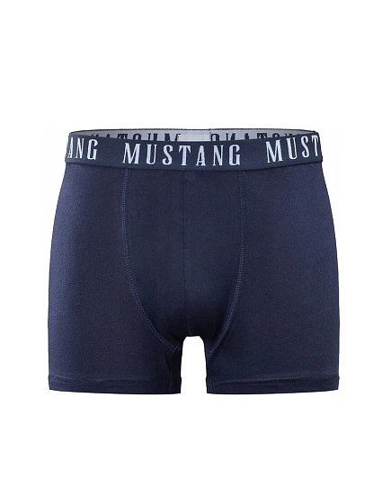 Pánské boxerky 3PACK model 22011566 Tmavě modrá / šedá mix vzor - Mustang Pánské boxerky 3PACK model 22011566 Tmavě modrá / šedá mix vzor - Mustang