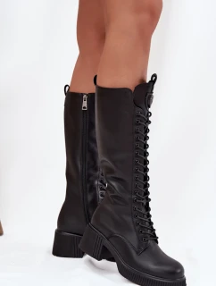 Kozačky na podpatku  model 217765 Step in style