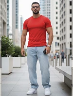 Tshirt męski basic czerwony model 22216278 - FashionStreet Tshirt męski basic czerwony model 22216278 - FashionStreet