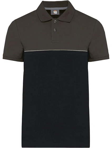 WK WK 210 Pracovní piqué polo 20.W210 black/dark grey WK WK 210 Pracovní piqué polo 20.W210 black/dark grey