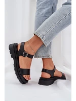 Dámské Sandály Na Platformě Černé model 21684389 - Boto Dámské Sandály Na Platformě Černé model 21684389 - Boto