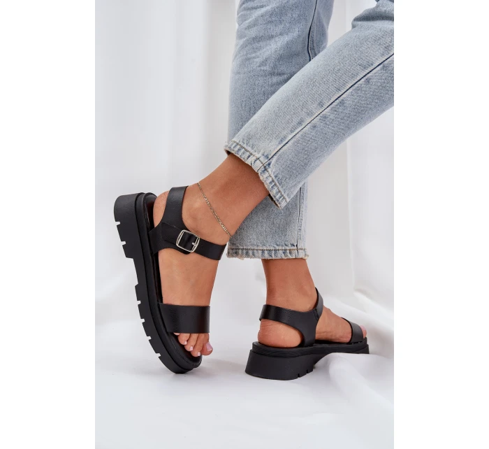 Dámské Sandály Na Platformě Černé model 21684389 - Boto Dámské Sandály Na Platformě Černé model 21684389 - Boto