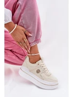 Dámské Sportovní Boty Na Platformě Béžové model 21687804 - Boto Dámské Sportovní Boty Na Platformě Béžové model 21687804 - Boto