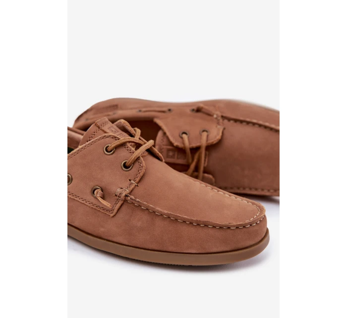 Pánské Kožené Mokasíny Big Star RR174162 Camel
