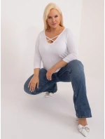 Bluzka RV BZ model 22003947 biały - FPrice Bluzka RV BZ model 22003947 biały - FPrice