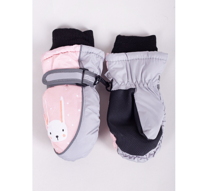 Dětské zimní lyžařské rukavice Yoclub REN-0211G-A110 Pink