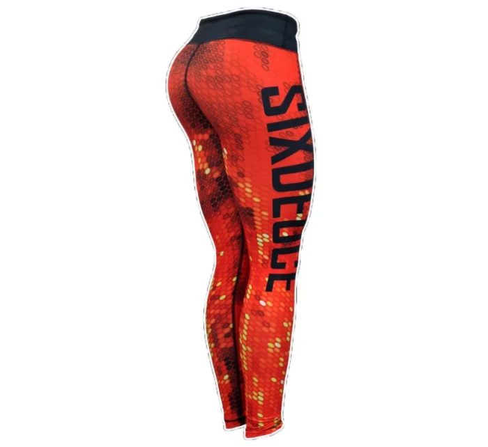 Dámské fitness legíny Six Deuce Digital Glow červené - Litex Dámské fitness legíny Six Deuce Digital Glow červené - Litex