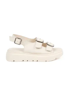 Klasické hnědé dámské  sandály platforma