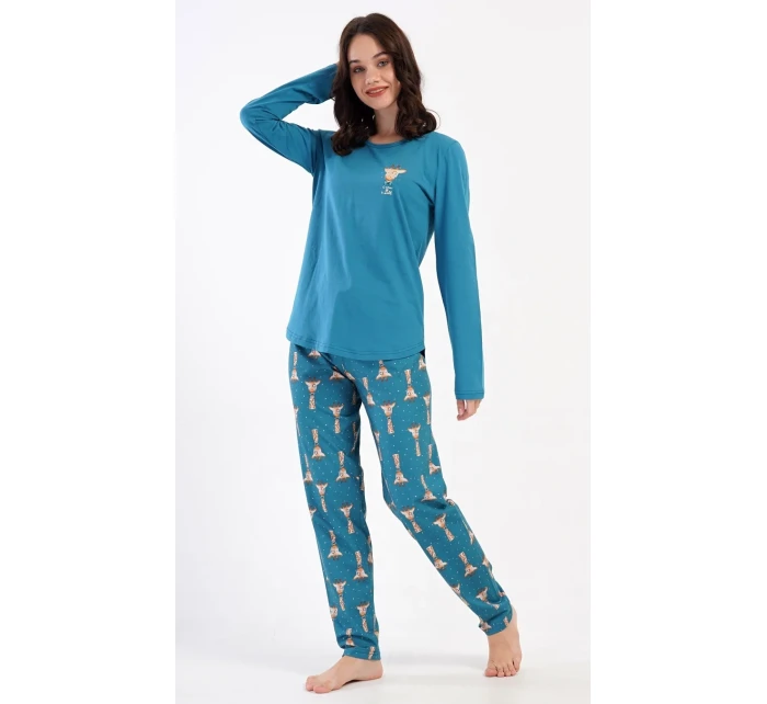 Dámské pyžamo dlouhé Malá žirafa