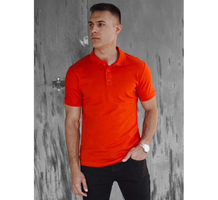 Pánské oranžové polo tričko Dstreet model 21977466 - FashionStreet