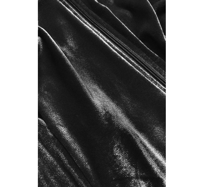Černý dámský velurový dres (81224)