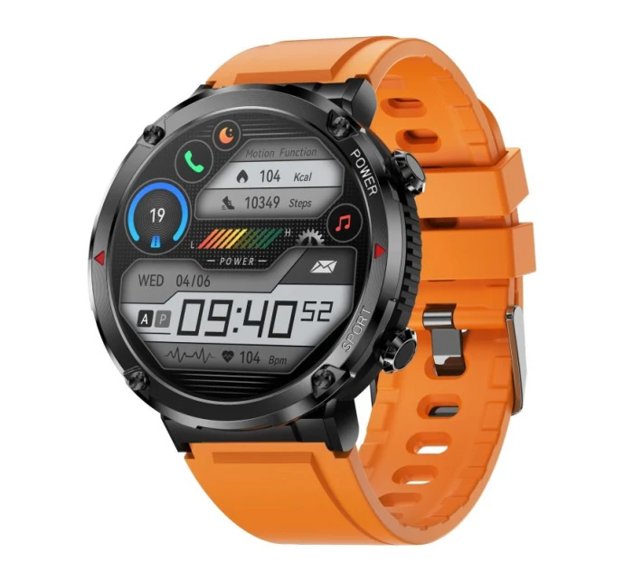 Chytré hodinky Gravity GT21-2 + oranžový silikonový řemínek Chytré hodinky Gravity GT21-2 + oranžový silikonový řemínek