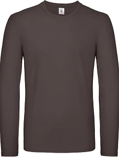 B&C #E150 LSL Tričko s dlouhým rukávem 01.005T bear brown