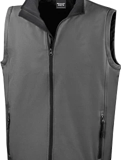 Result R 232M Pánská 2-vrstvá softshell vesta "Printable" 30.232M charcoal/black