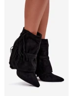 Dámské Kotníkové Boty S A Zlatými Přezkami model 21709054 - Boto Dámské Kotníkové Boty S A Zlatými Přezkami model 21709054 - Boto